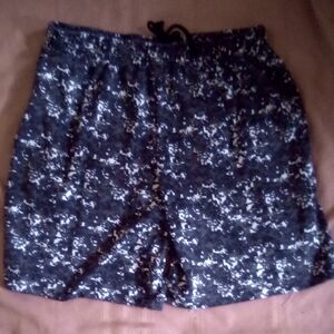 men's shorts camo lounging gray/green/cream